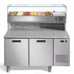 Pizzawerkbank + Opzetkoelvitrine | FRESH PIZZA | 390L | 2, Verzenden, Nieuw in verpakking
