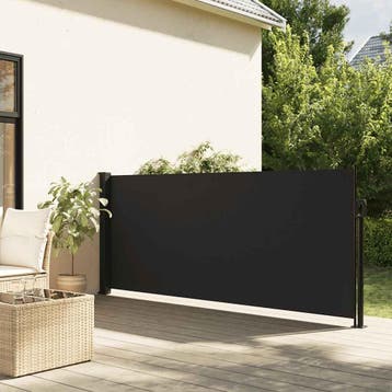vidaXL Windscherm uittrekbaar 100x500 cm zwart, Verzenden, Nieuw