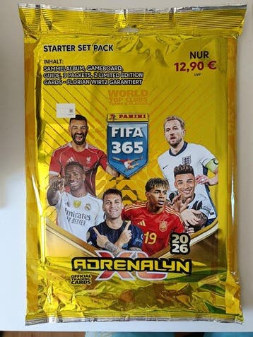 2026 Panini Adrenalyn XL FIFA 365 1 x Starterpack+10 Limited, Nieuw
