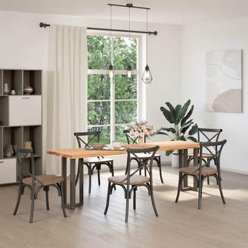 vidaXL Console tafelpoten 2 st T-vormig 38x25x(72-73)cm, Maison & Meubles, Verzenden