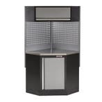 Hoekstuk garageserie met metaal bekleed werkblad,, Ophalen of Verzenden, Nieuw