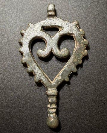 Époque Viking Bronze Pendentif ajouré exclusif, de grande