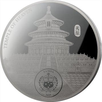 Samoa. 2 Dollars 2025 Meng Lan Panda, 1 Oz (.999)