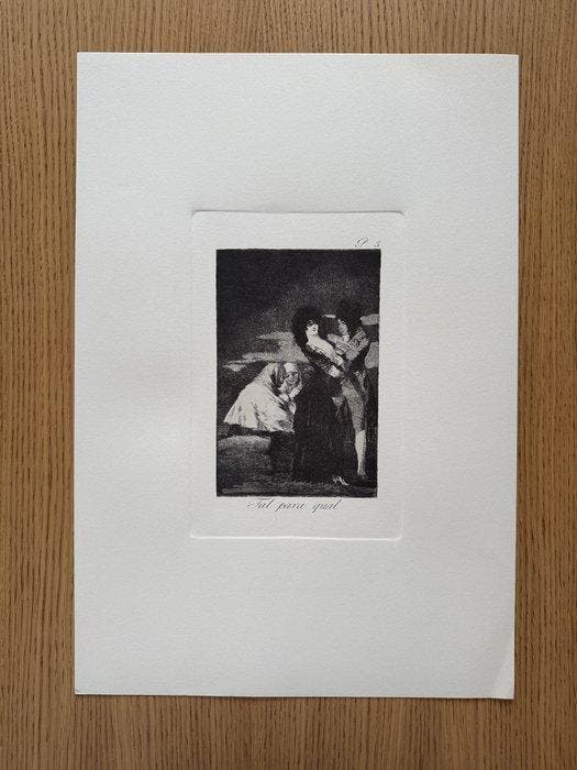 Francisco De Goya (1746-1828) - Tal para qual, plate from, Antiquités & Art, Antiquités | Autres Antiquités