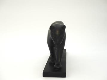 François Pompon (1855-1933) - sculptuur, Panthère - 13 cm -, Antiek en Kunst