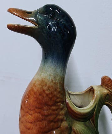 Saint Clement - sculptuur, Canard arrosoir - 34 cm -