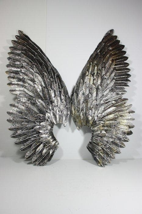 Decoratief ornament - PAIR OF LARGE ANGEL WINGS - 80CM -, Antiquités & Art, Art | Objets design