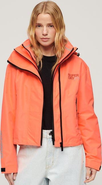 Superdry HOODED EMB WINDBREAKER JKT Dames Jas - Maat L, Kleding | Dames, Jassen | Winter, Verzenden, Nieuw