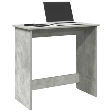 vidaXL Bureau 80x40x75 cm bewerkt hout betongrijs, Verzenden