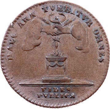 Oostenrijk-Nederland. Franz I. (II.). Jeton 1792