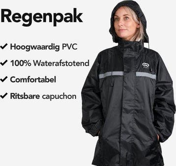 2dekans | Infinity Goods Regenpak - Dames & Heren - Maat S -, Ophalen of Verzenden