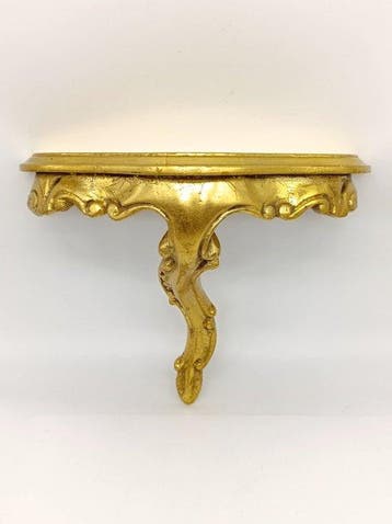 Étagère murale - Feuille dor, Résine