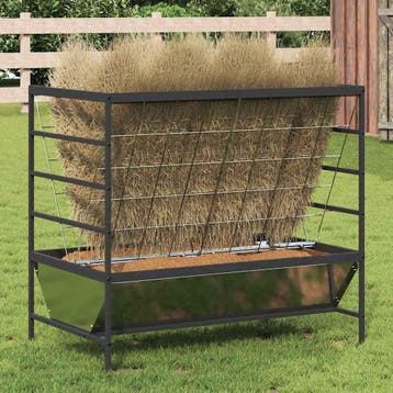 vidaXL Dierenvoeder zilver 100 x 60 x 90 cm 15 kg, Verzenden, Nieuw