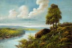 Sidney Richard Percy (1821-1886) - River landscape with