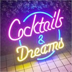 Cocktails & Dreams NEON sign bord led lichtbord verlichting, Verzenden