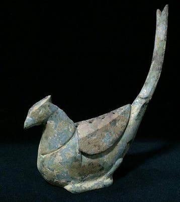 Japanese - Antique Japanese Bronze Bird Incense Burner -