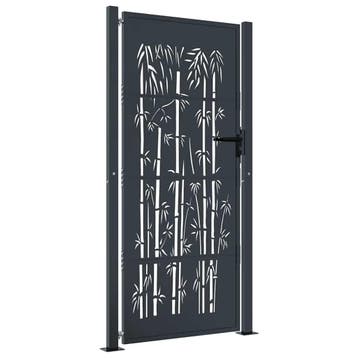 Bamboe poort 105x180 | Retour deal, weg is weg (tuinpoort), Verzenden, Zo goed als nieuw, Draaipoort, 150 tot 200 cm