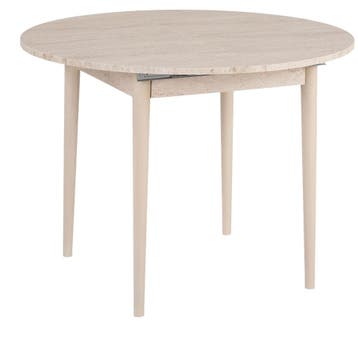 Evila Eettafel - Beige/Houtkleurig - Nieuw/Ongebruikt -, 100 tot 150 cm, Verzenden, Nieuw, Scandinavisch