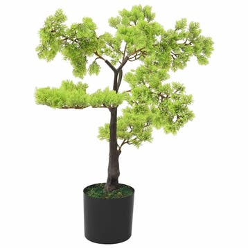 vidaXL Kunstplant met pot cipres bonsai 60 cm groen, Verzenden