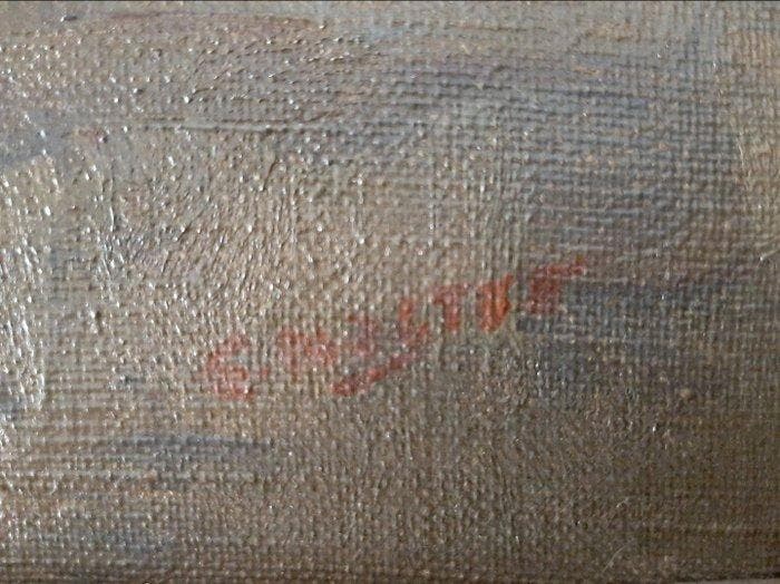 Cor Noltee (1903-1967) - Pferd mit Wagen am Hafen von, Antiquités & Art, Art | Peinture | Classique