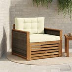 vidaXL Buiten Midden Sofa Massief Acacia Hout Naturel, Tuin en Terras, Verzenden, Nieuw