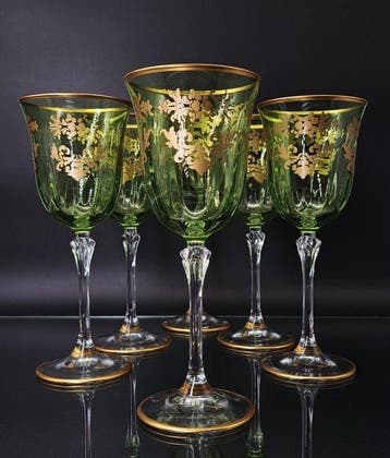 Artemisia - Drinkset (6) - Melodie - Kristal, gouden