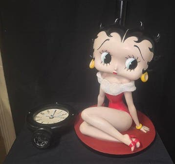 King Features Syndicate - Beeldje - Betty Boop Clock 52cm, Nieuw in verpakking