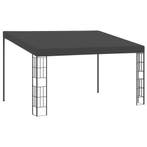 vidaXL Wandprieel 3x4 m stof antracietkleurig, Verzenden, Nieuw