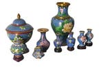 Vaas - Voorwerpen Cloisonné Collectie sky blue - 9 -