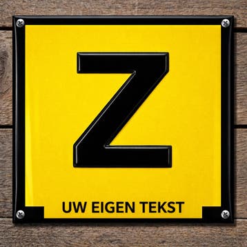 Emaille zinkerbord met eigen tekst, Verzamelen, Verzenden, Nieuw