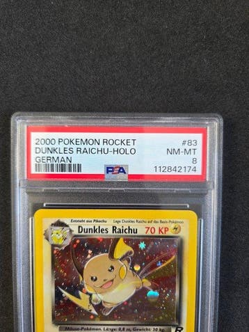 Pokémon - 1 Graded card - Raichu #83 Foil - PSA 8, Nieuw