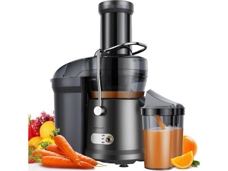 Safecourt Kitchen JE100/200 - Sapcentrifuge - 1200 Watt - 80, Elektronische apparatuur, Juicers, Nieuw, Verzenden