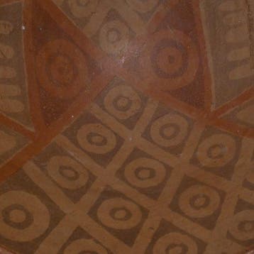 Carchi-Nariño, Colombia Terracotta Versierde kom. Ø 20 cm.