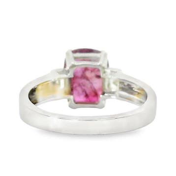 Bague Platine - 3.34ct. tw. Saphir - Diamant - Bague en, Bijoux, Sacs & Beauté