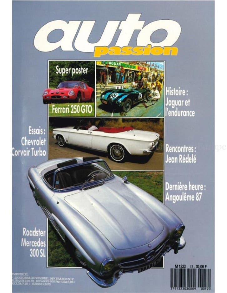 1987 AUTO PASSION TIJDSCHRIFT 12 FRANS, Boeken, Auto's | Folders en Tijdschriften