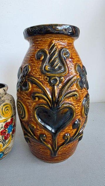 Bay Keramik - Attributed to Bodo mans - Vase (2) - 68-25 /, Antiquités & Art