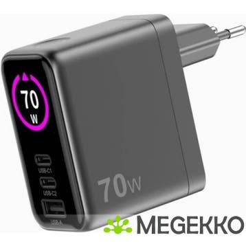Sitecom 70W Power Delivery Wall Charger with LED display, Verzenden, Nieuw