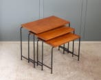 Set bijzettafels - Nesting Tables - Metaal, Teakhout Fineer