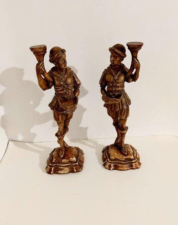 scuola Veneziana - sculptuur, Mori veneziano - 40 cm -, Antiquités & Art, Antiquités | Céramique & Poterie