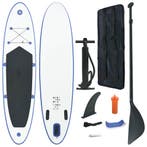 vidaXL Stand Up Paddleboardset opblaasbaar blauw en wit, Watersport en Boten, Suppen, Verzenden, Nieuw