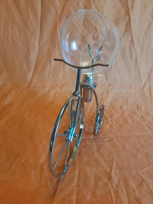 Waterkoker op standaard en brander - Glas, Metaal, Antiek en Kunst, Antiek | Keukengerei