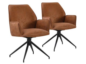 2dekans | Duopack Jill Eetkamerstoel - 2x Draaibare Stoel, Huis en Inrichting, Stoelen, Ophalen of Verzenden, Nieuw