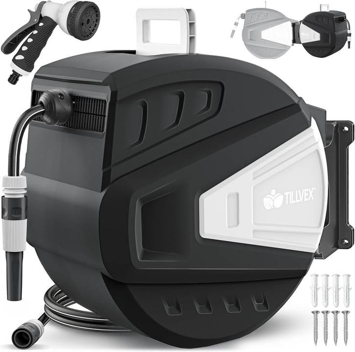 tillvex Slanghaspel, water met wandhouder + draaggreep, slan, Maison & Meubles, Accessoires pour la Maison | Autre, Envoi