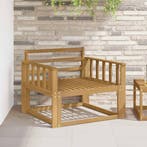 vidaXL Buiten Midden Sofa Massief Acacia Hout Wit, Maison & Meubles, Canapés | Repose-pieds & Poufs, Verzenden