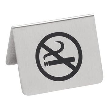 Tafelbordje | No Smoking | RVS | 2-zijdig | 55x45(h)mm EMGA, Verzenden
