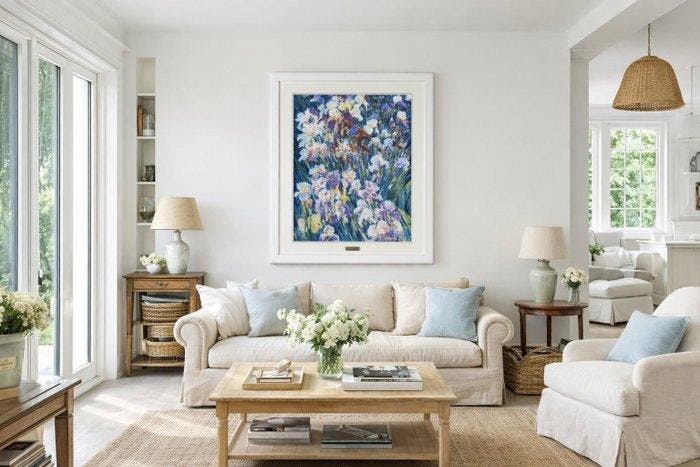 Rose Barbe (b. 1933) - Grands Iris, Antiquités & Art, Art | Peinture | Classique