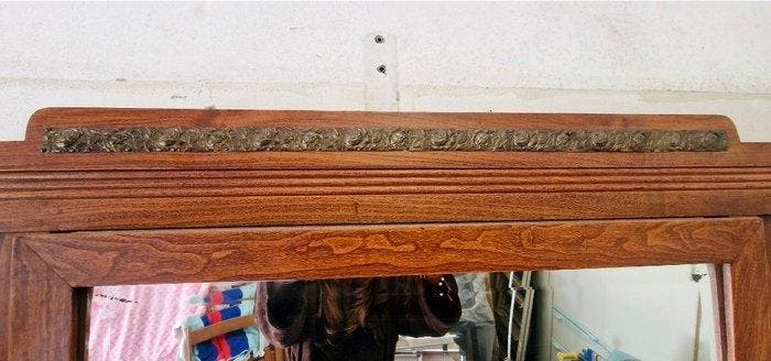 Ladekast - Walnoot - commode met spiegel, Antiek en Kunst, Kunst | Designobjecten