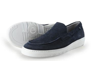 Floris van Bommel Instappers in maat 44½ Blauw, Overige typen, Floris van Bommel, Zo goed als nieuw, Verzenden