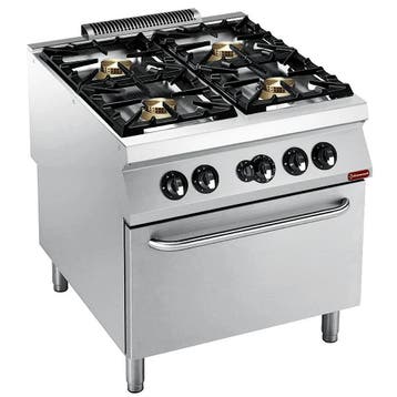 Fornuis + Oven | MAXIMA 900+ | Gas | 4 Branders (4x 10kW) +, Verzenden