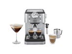 De Longhi -  Semi Automatische Espressomachine Zilver, Elektronische apparatuur, Koffiezetapparaten, Verzenden, Nieuw, Gemalen koffie